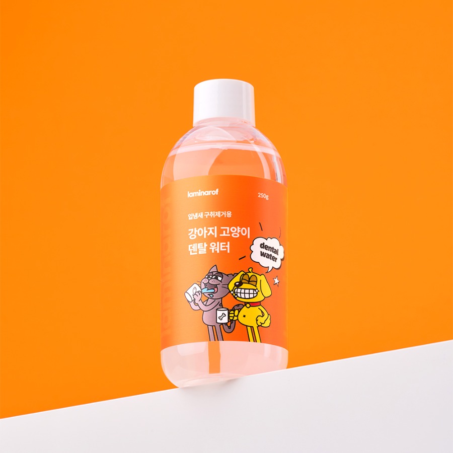 라미나로프 입냄새 구취제거용 강아지 치약 고양이 먹는 마시는 덴탈워터 250g